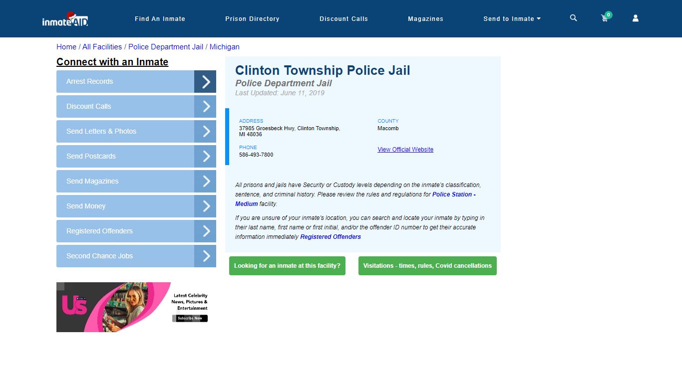 Clinton Township Police Jail & Inmate Search - Clinton Township, MI